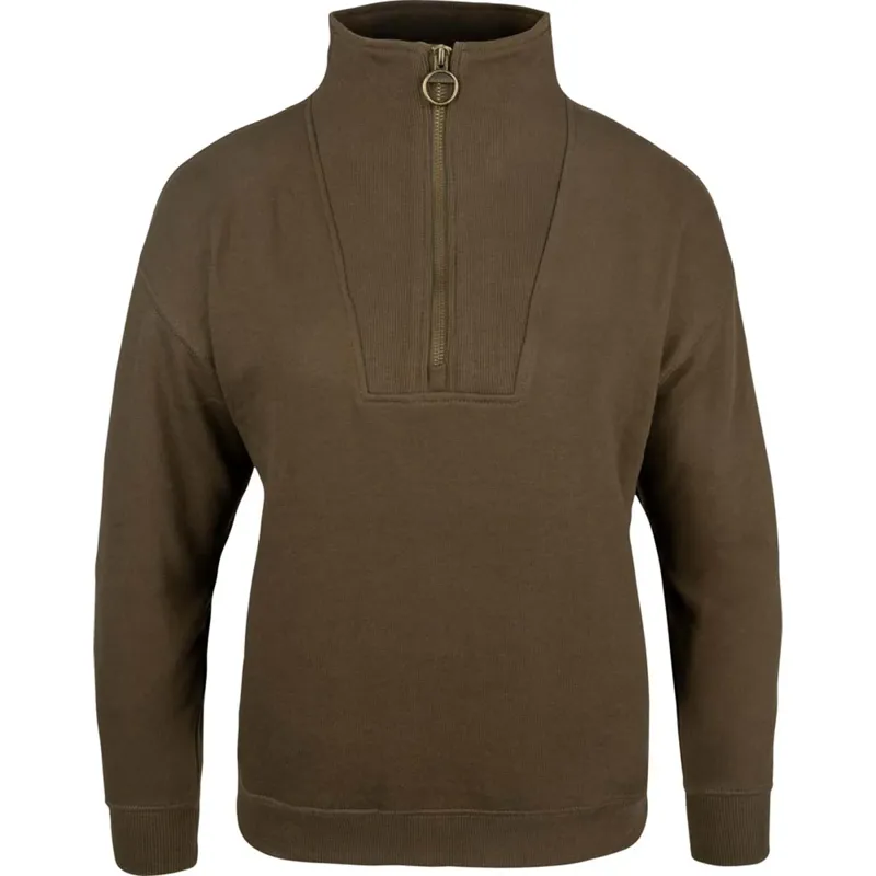 Jack Pyke Ladies Half Zip Sweatshirt - Olive