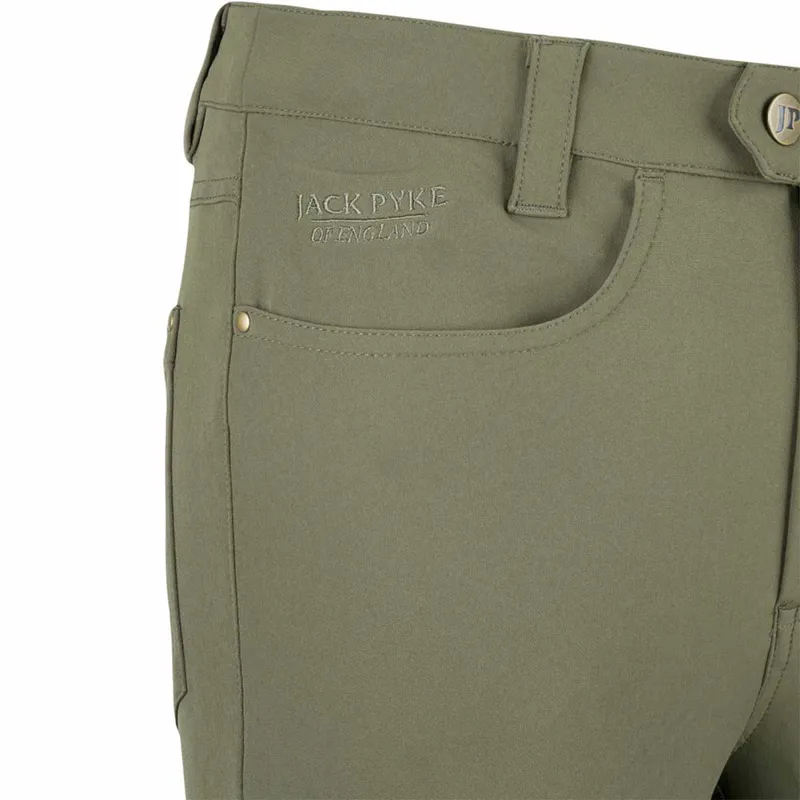 Jack Pyke Ladies Contour Stretch Pants - Olive-2