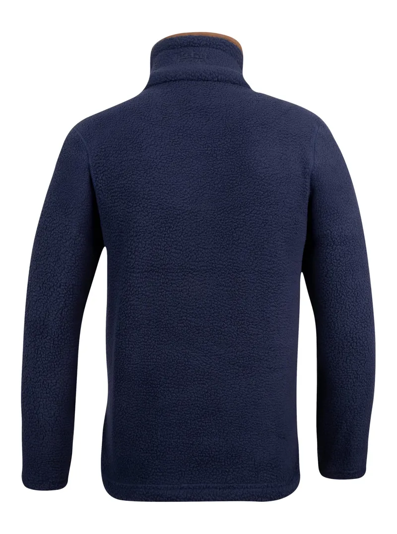Jack Pyke Junior Half Zip Sherpa Fleece Pullover - Navy-3