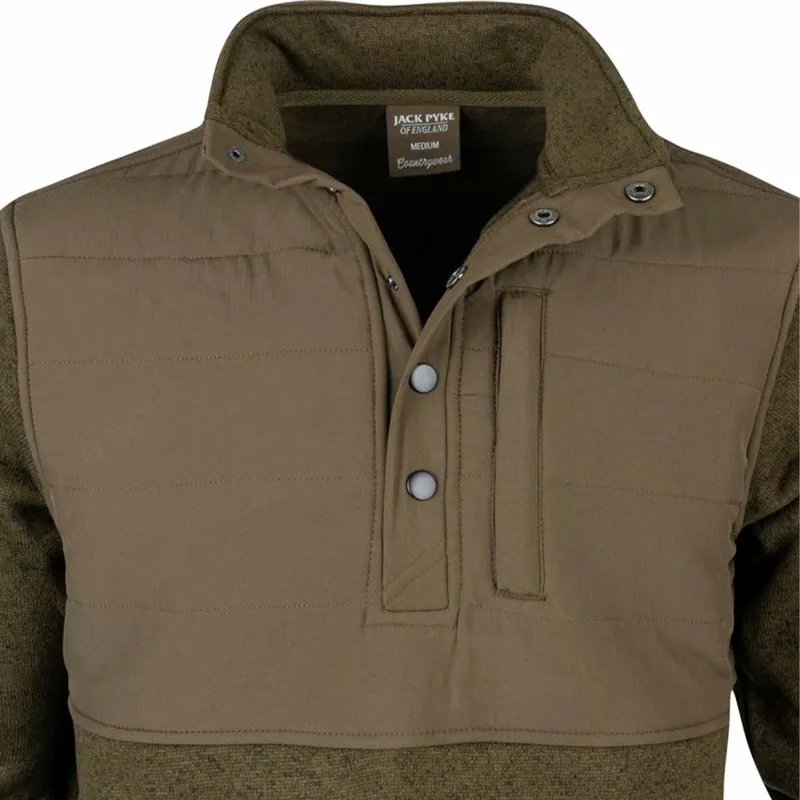 Jack Pyke Snap Neck Pullover - Green-4