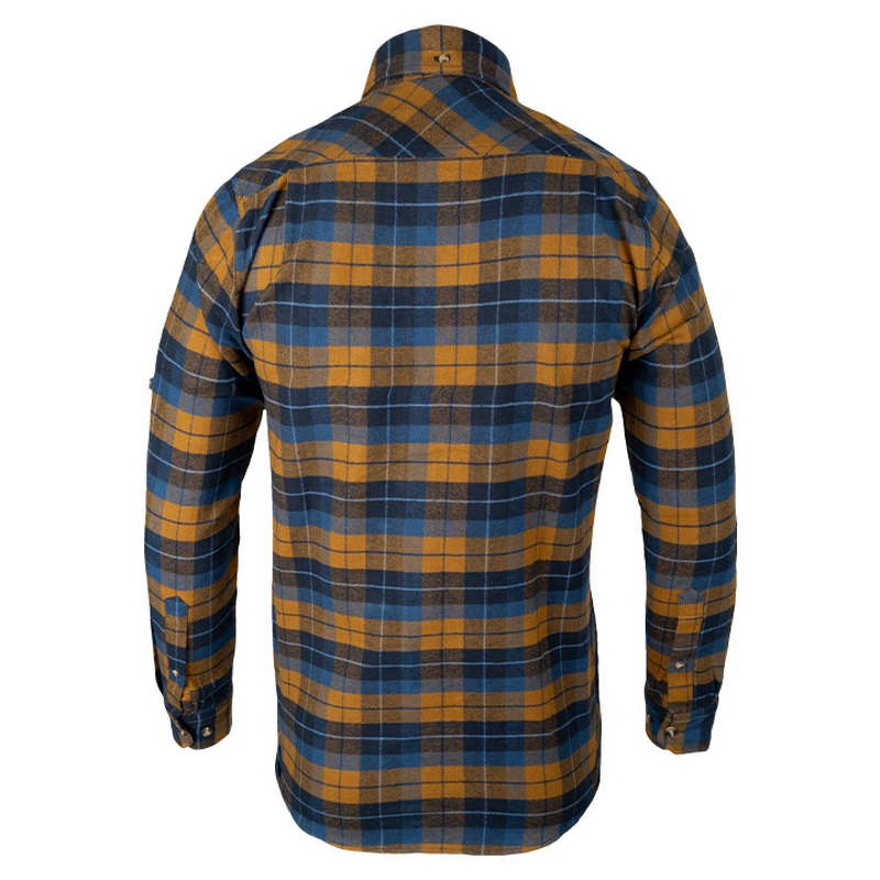 Jack Pyke Bleasdale Heavy Flannel Shirt - Navy Russet-2