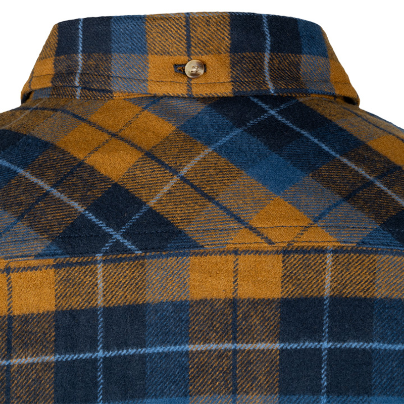 Jack Pyke Bleasdale Heavy Flannel Shirt - Navy Russet-7