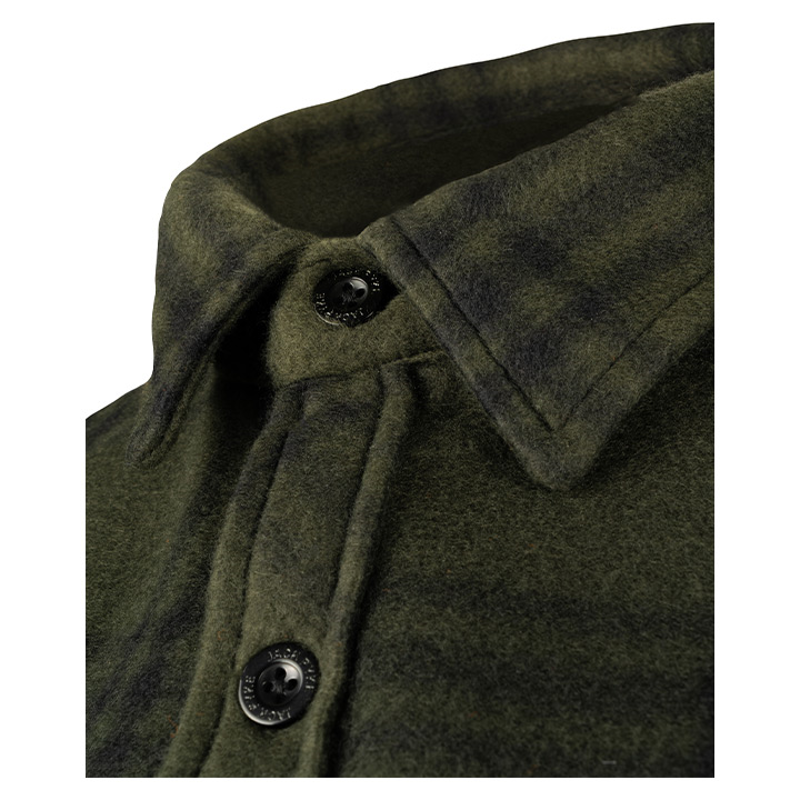Jack Pyke Polar Fleece Shirt - Green Check-5