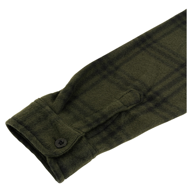 Jack Pyke Polar Fleece Shirt - Green Check-6