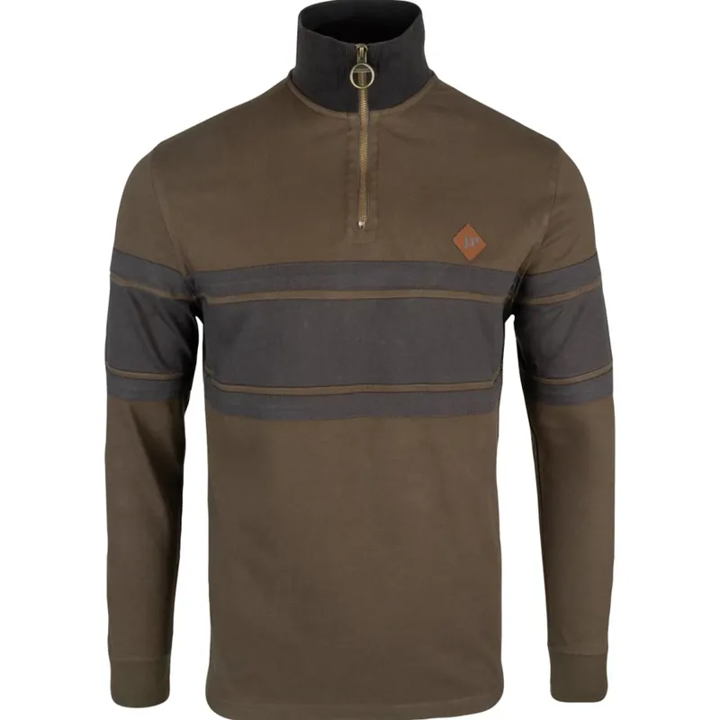 Jack Pyke Half Zip Contrast Sweatshirt - Green