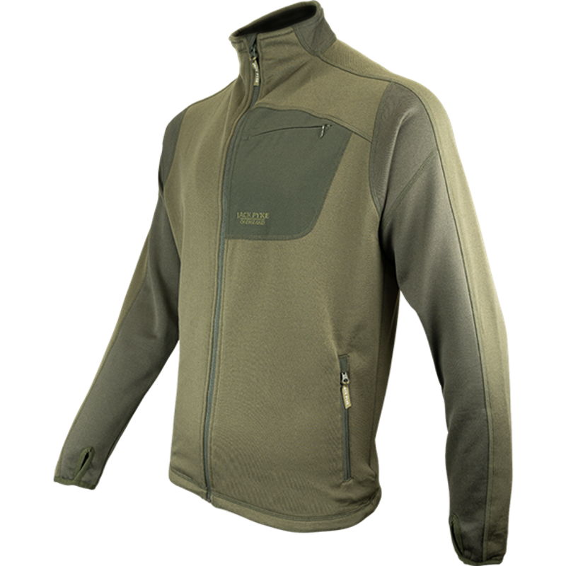 Jack Pyke Ashcombe Technical Fleece Jacket - Green-1