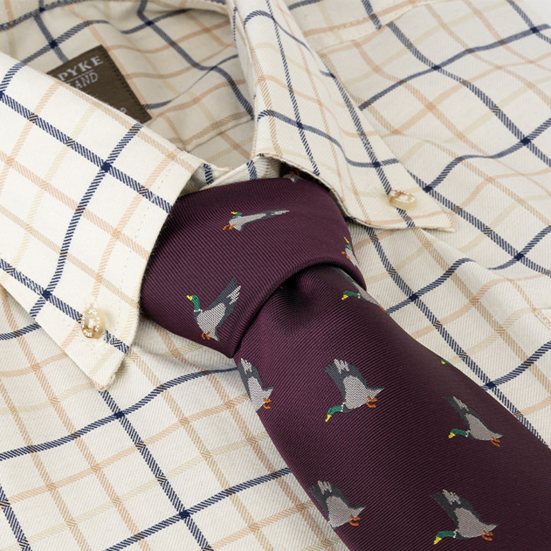 Jack Pyke Shooting Tie - Wine Duck-2