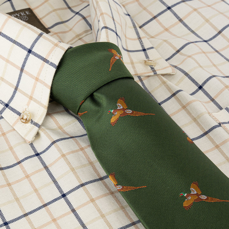 Jack Pyke Shooting Tie - Green Pheasant-2