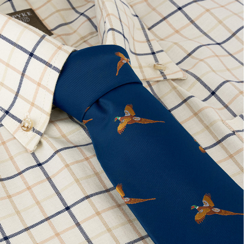 Jack Pyke Shooting Tie - Navy Pheasant-2