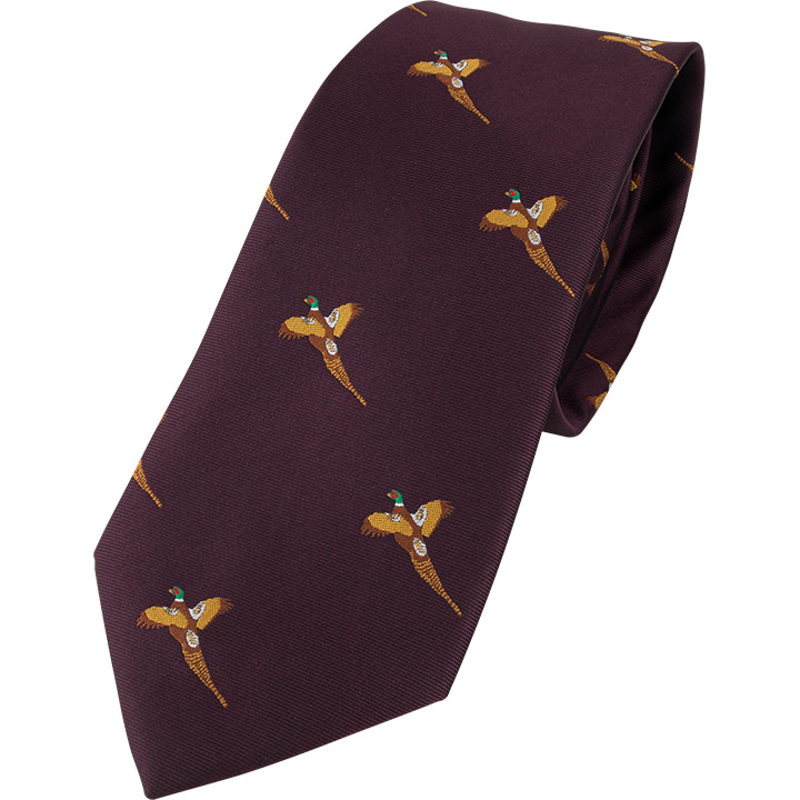 Jack Pyke Shooting Tie - Wine Pheasant