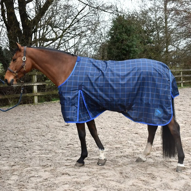 John Whitaker Jacob 0g Turnout Rug - Navy/Blue