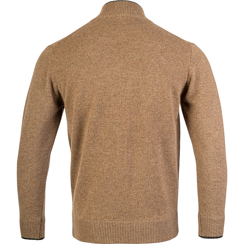 Jack Pyke Ashcombe Lambswool Zipknit Jumper - Barley-1