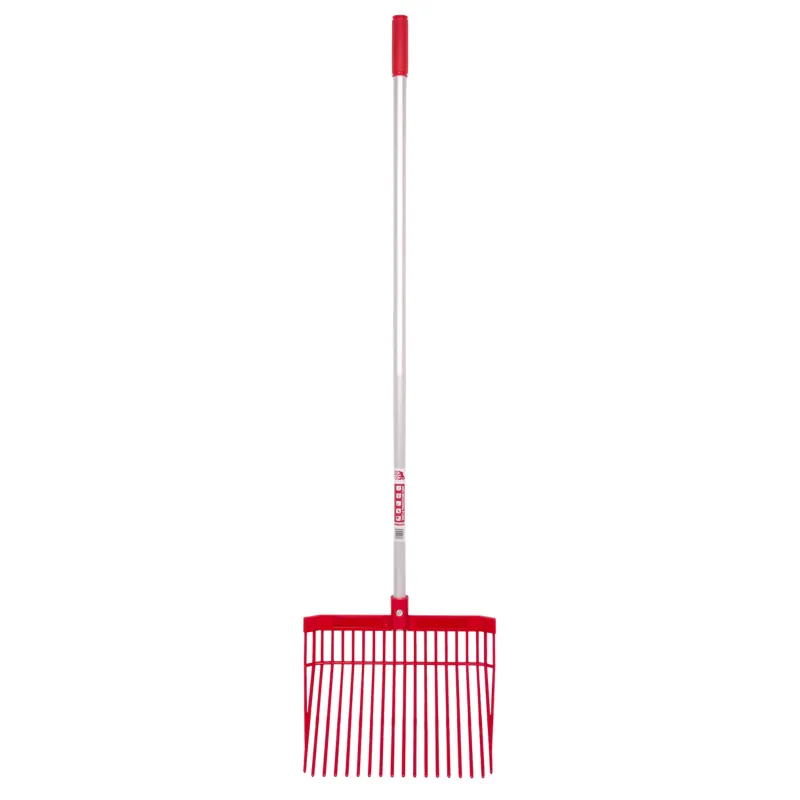 Red Gorilla Straight Handle PC Medium Bedding Fork - Red