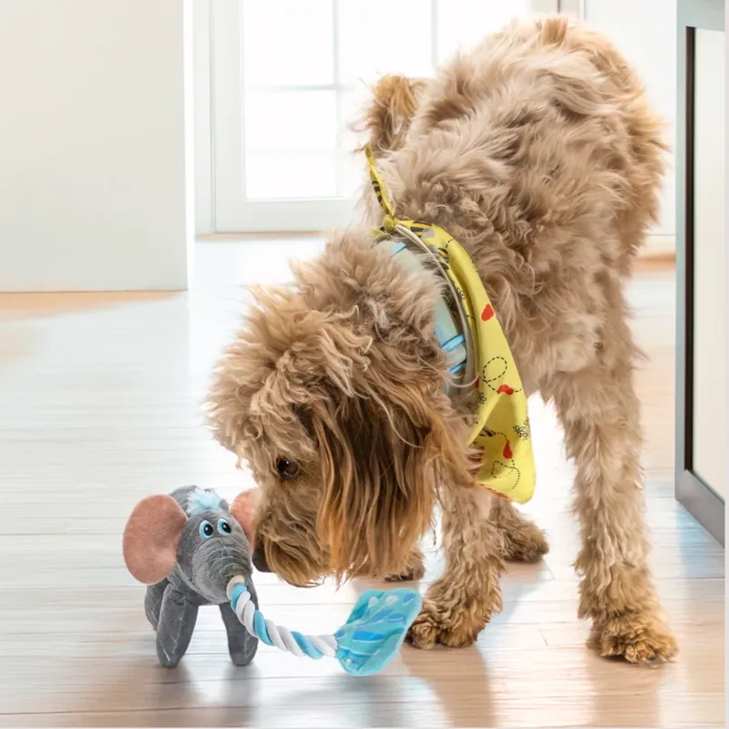 KONG Bendeez Elephant Large dog toy - Grey-10