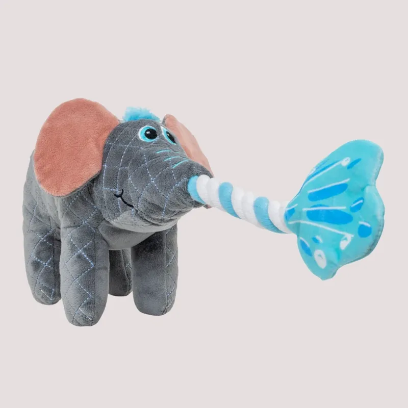 KONG Bendeez Elephant Large dog toy - Grey-6