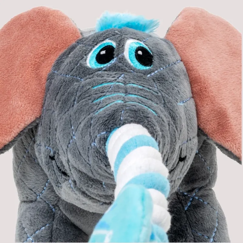 KONG Bendeez Elephant Large dog toy - Grey-9