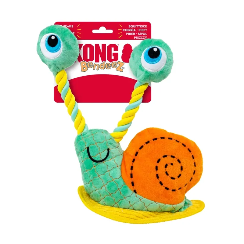 KONG Large dog toy Bendeez Snail - Green