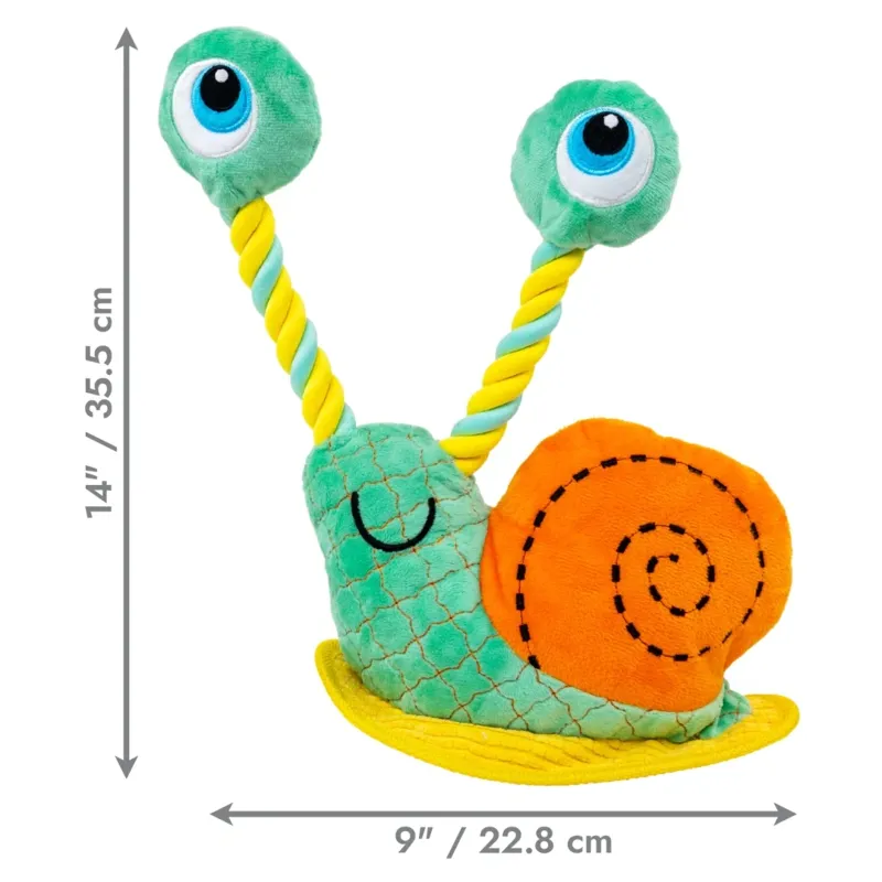 KONG Large dog toy Bendeez Snail - Green-6