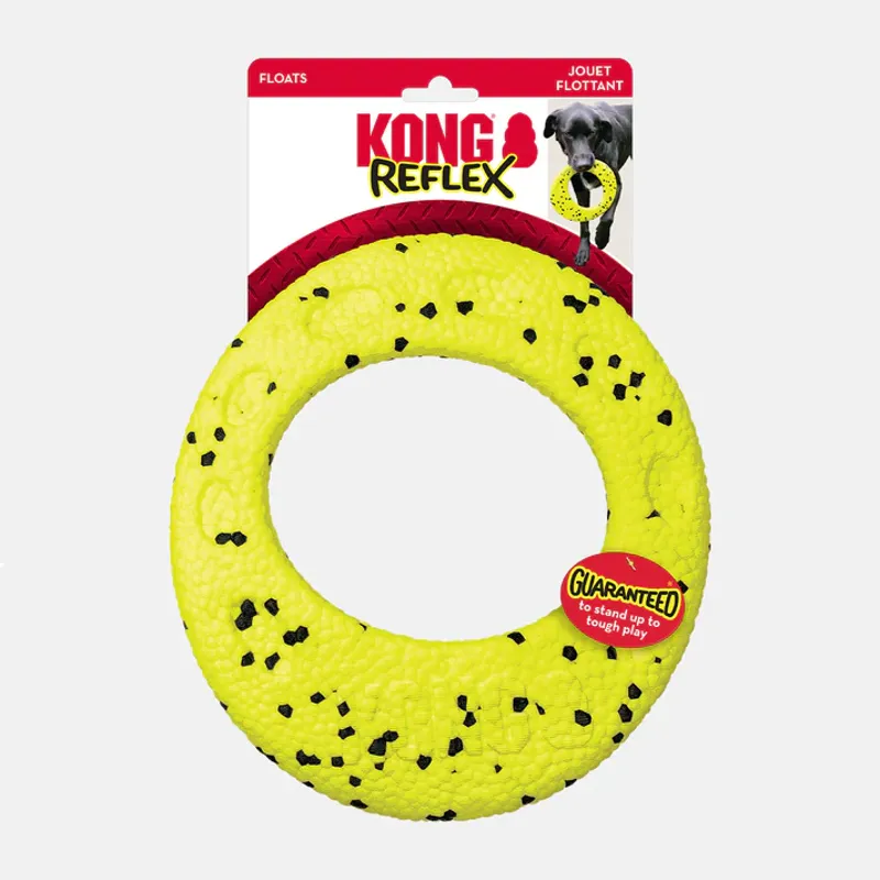KONG Reflex Flyer dog toy - Yellow