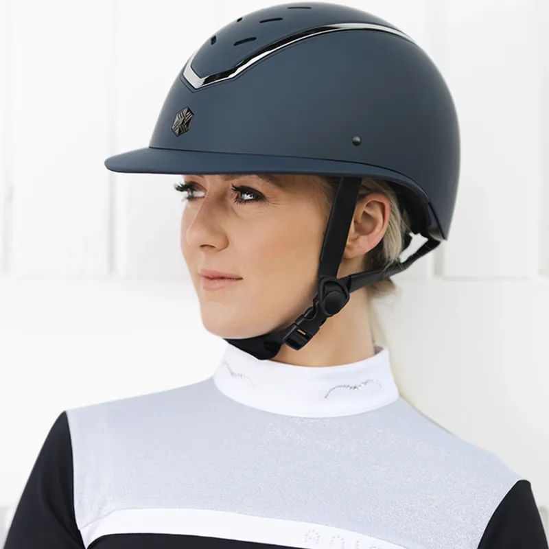EQX Kylo Riding Hat - Navy Matte/Pewter-4