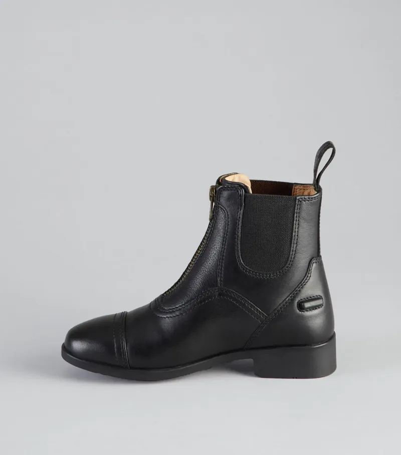 Premier Equine Virtus Junior Leather Paddock Boot - Black-2