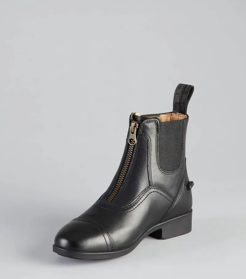 Premier Equine Virtus Junior Leather Paddock Boot - Black-1