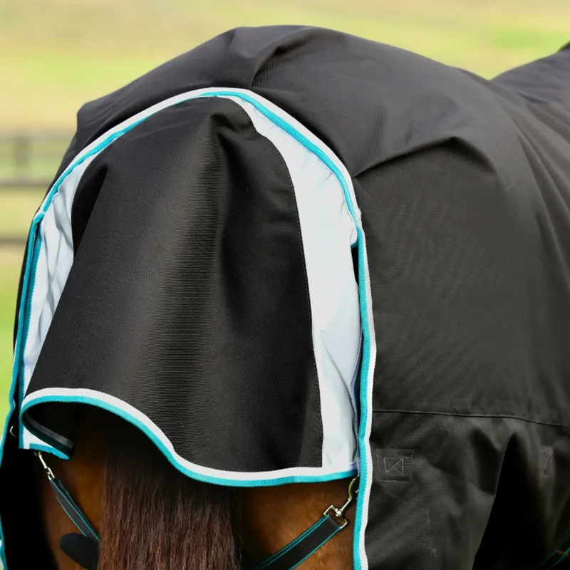 WeatherBeeta ComFiTec Ultra Comfi Detach-A-Neck 100g Turnout Rug - Charcoal-8