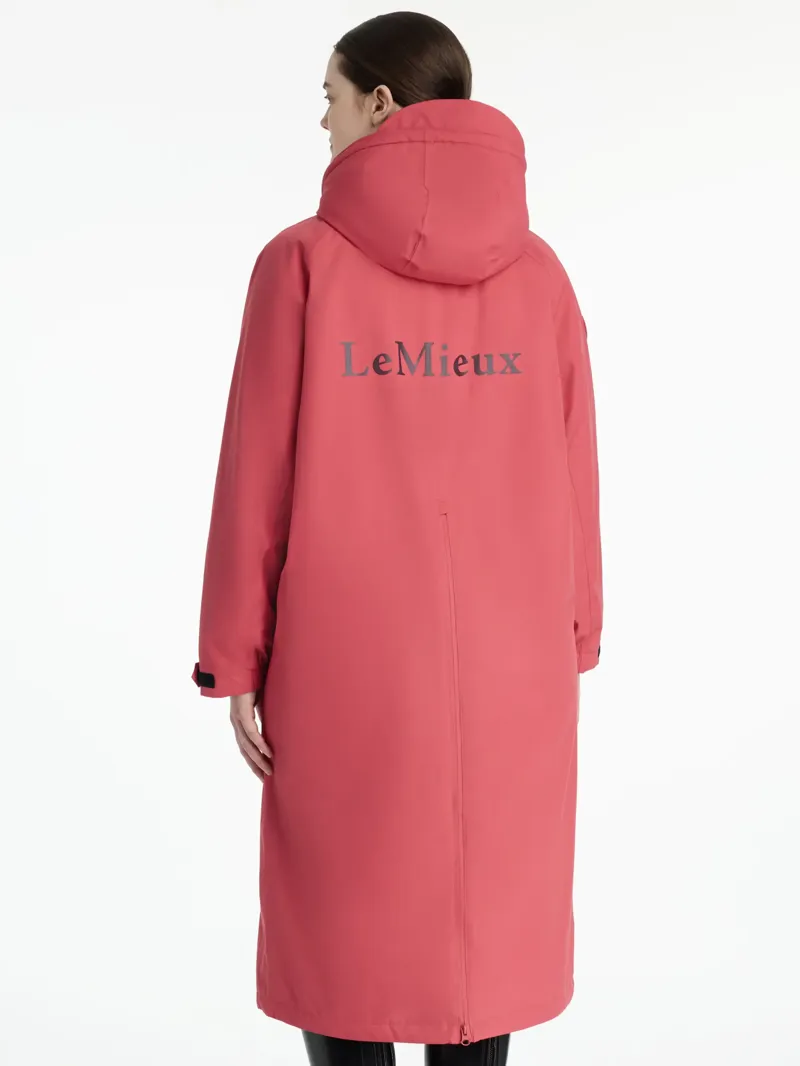 LeMieux Ladies Waterproof HydroShield Robe Coat - Cranberry-1