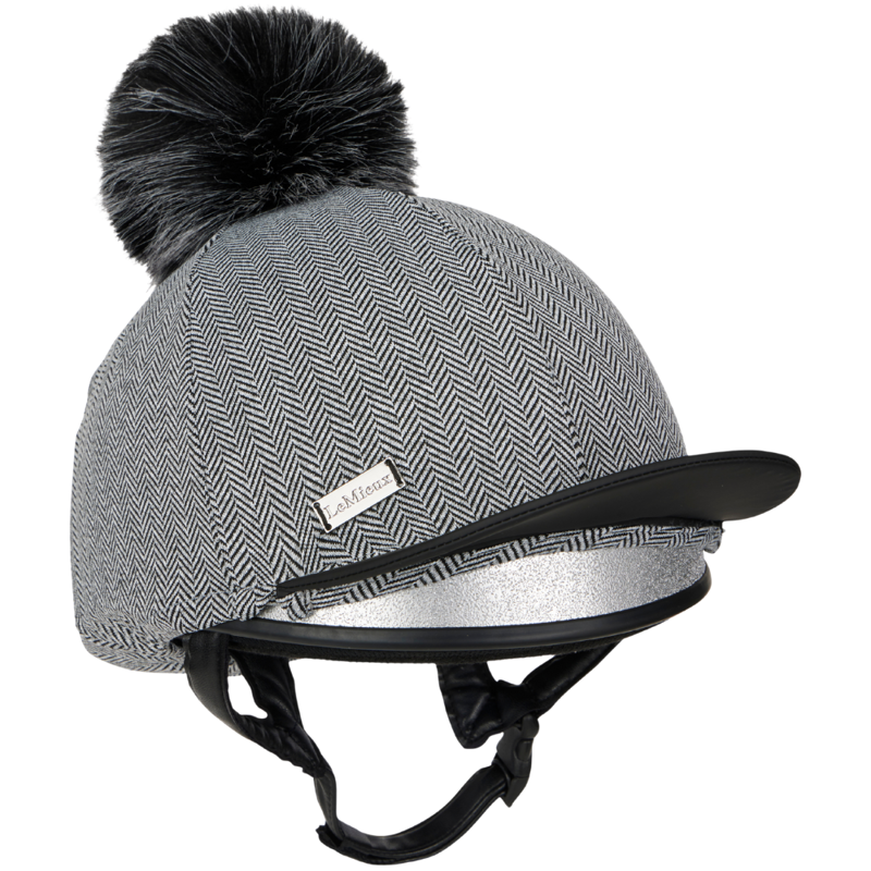 LeMieux Aspen Herringbone Hat Silk - Black 