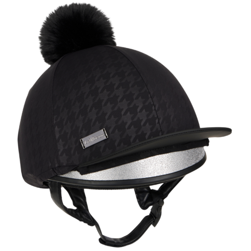 LeMieux Aspen Houndstooth Hat Silk - Black