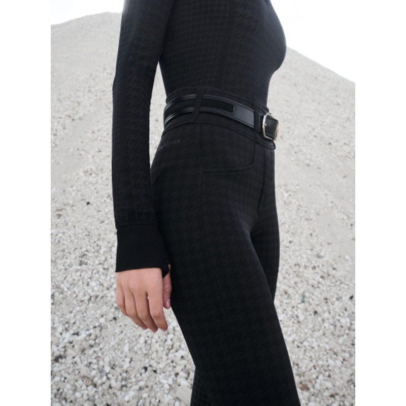 LeMieux Aspen Houndstooth Bregging - Black-3