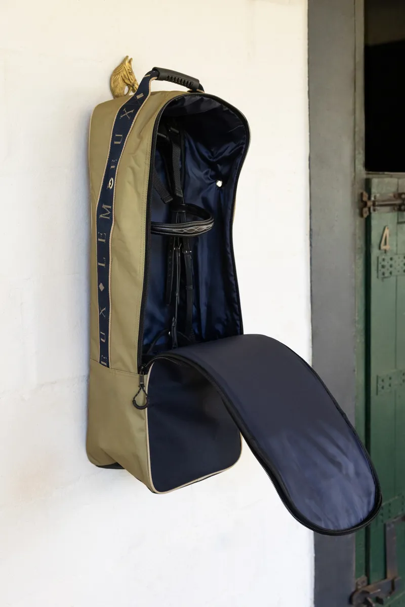 LeMieux Anatomical Bridle Bag - Gooseberry-1