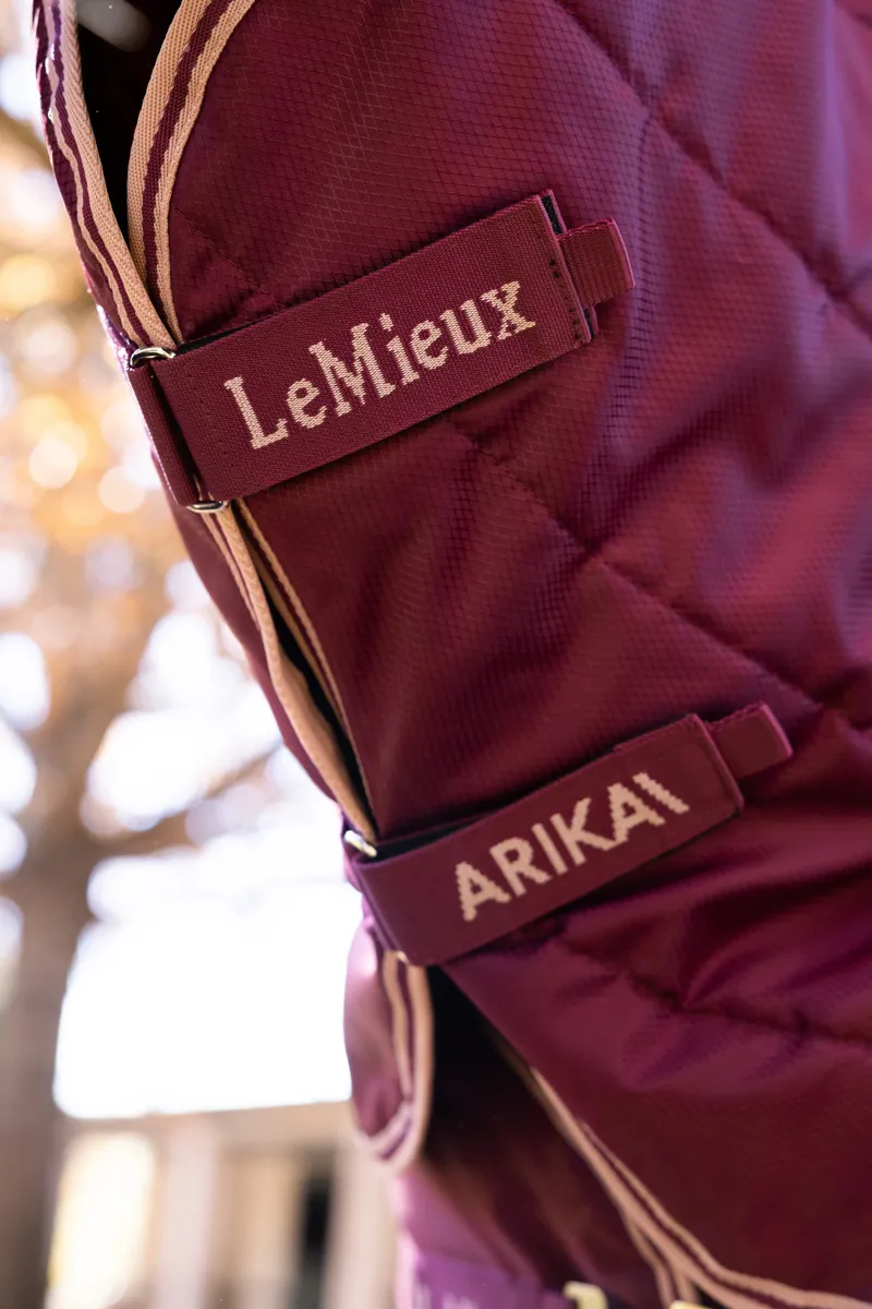 LeMieux Arika Stable-Tek Rug with Neck 200g - Blackberry-2