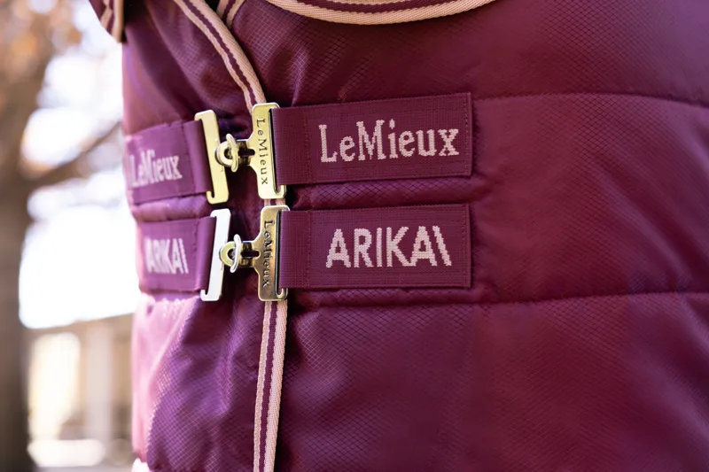 LeMieux Arika Stable-Tek Rug with Neck 200g - Blackberry-4