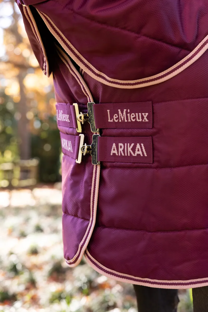 LeMieux Arika Stable-Tek Rug with Neck 200g - Blackberry-1