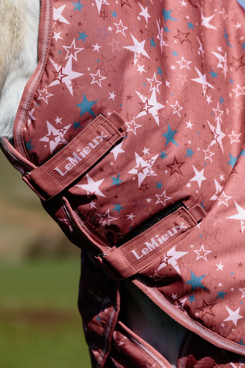 LeMieux Arika Star Turnout Rug 0g - Spiced Earth-9