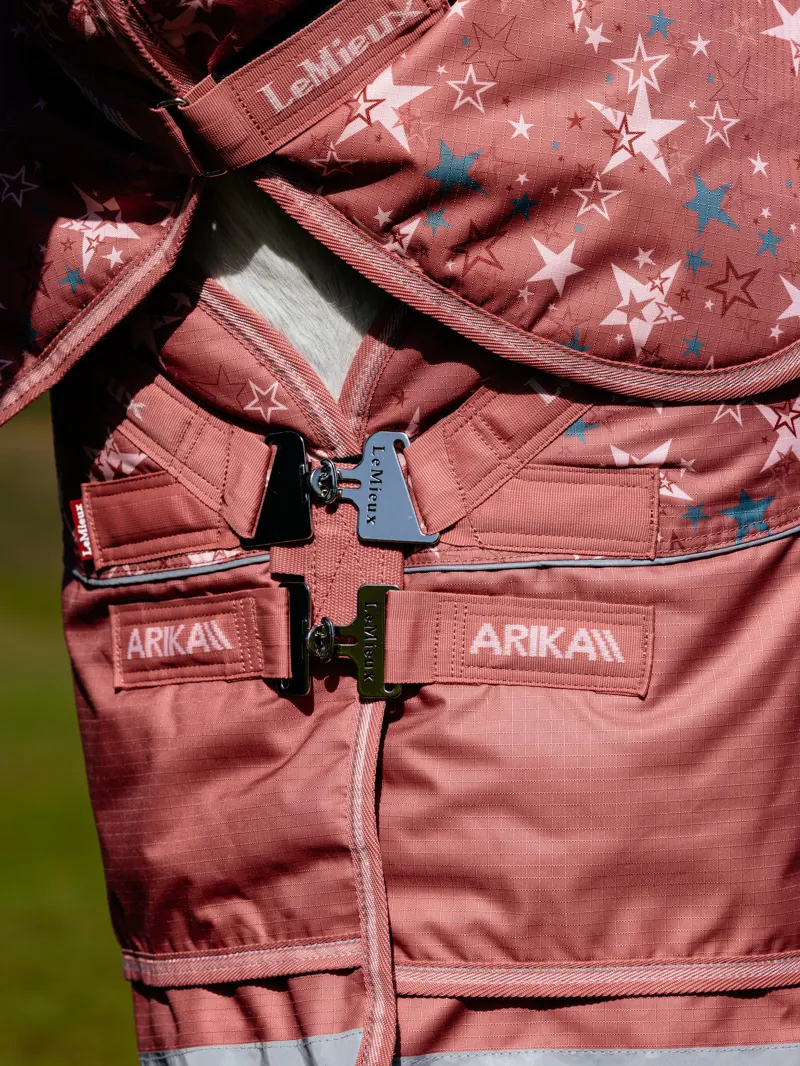 LeMieux Arika Star Turnout Rug 0g - Spiced Earth-4