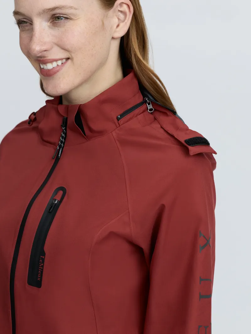 LeMieux Athena Waterproof Lightweight Jacket - Russet-1
