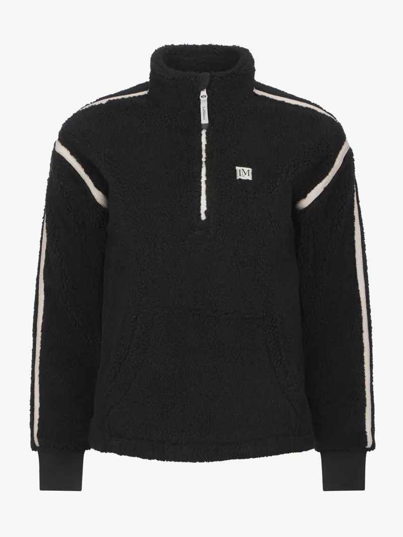 LeMieux Avery Teddy Quarter Zip Fleece - Black-1