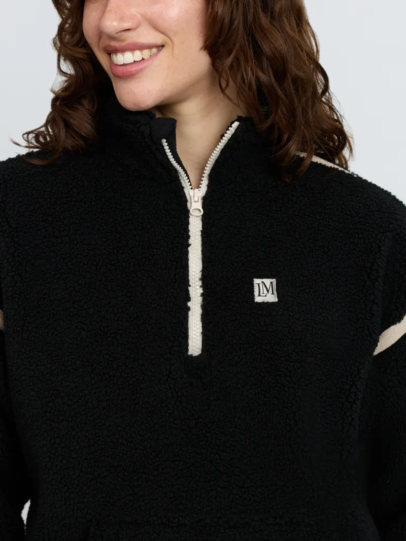 LeMieux Avery Teddy Quarter Zip Fleece - Black-4