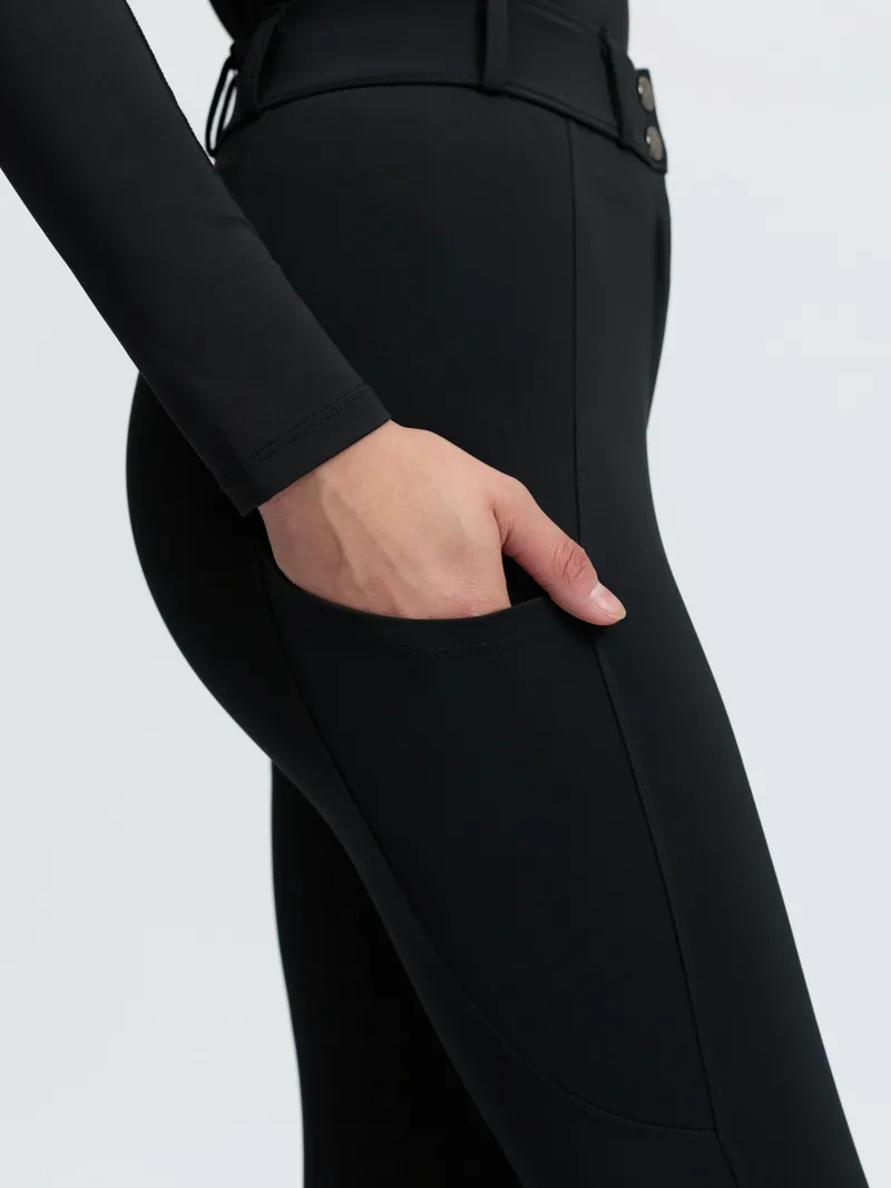 LeMieux Becca Half Seat Breeches - Black-4