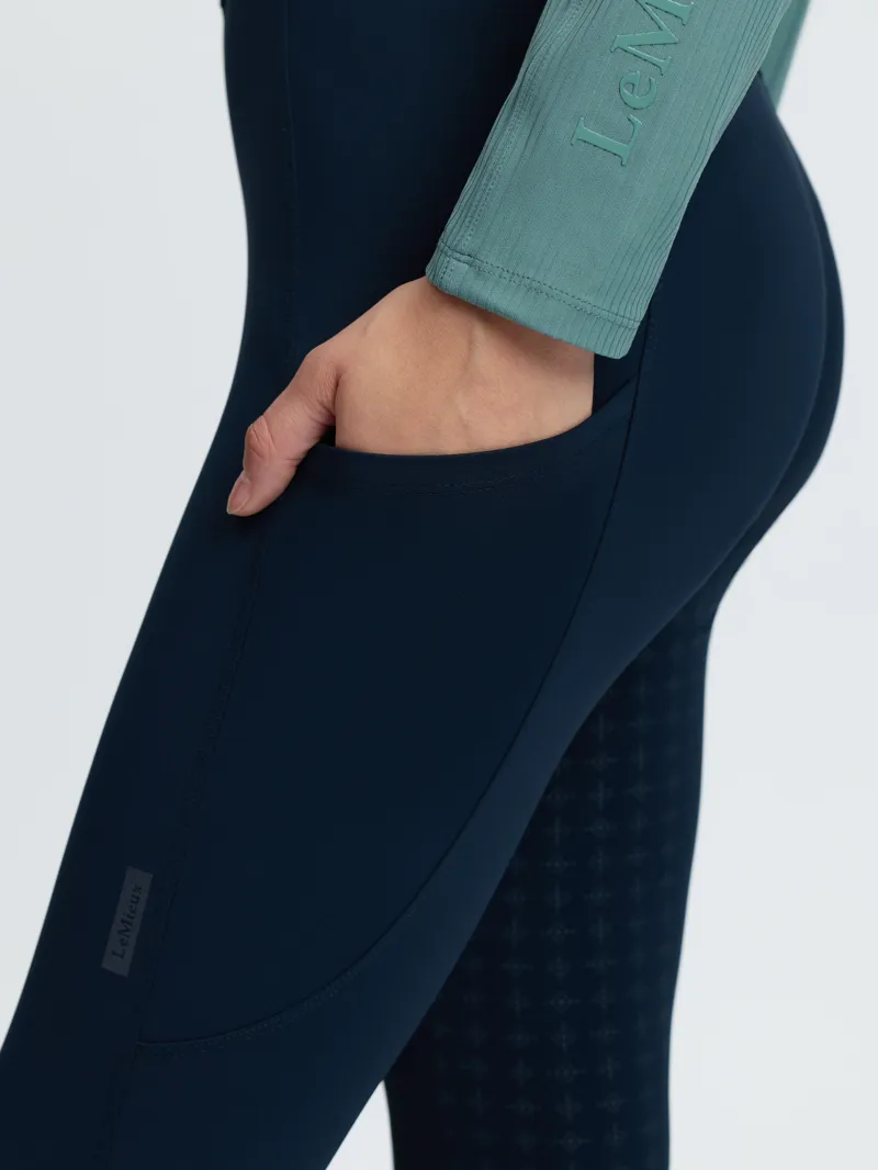 LeMieux Becca Half Seat Breeches - Navy-4
