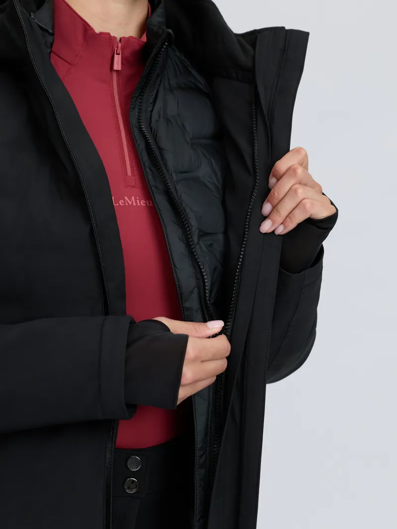 LeMieux Brooke 3 in 1 Waterproof Hybrid Jacket - Black-11