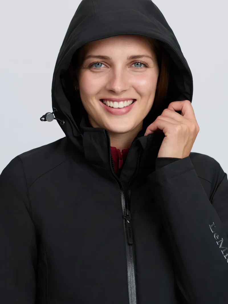 LeMieux Brooke 3 in 1 Waterproof Hybrid Jacket - Black-8