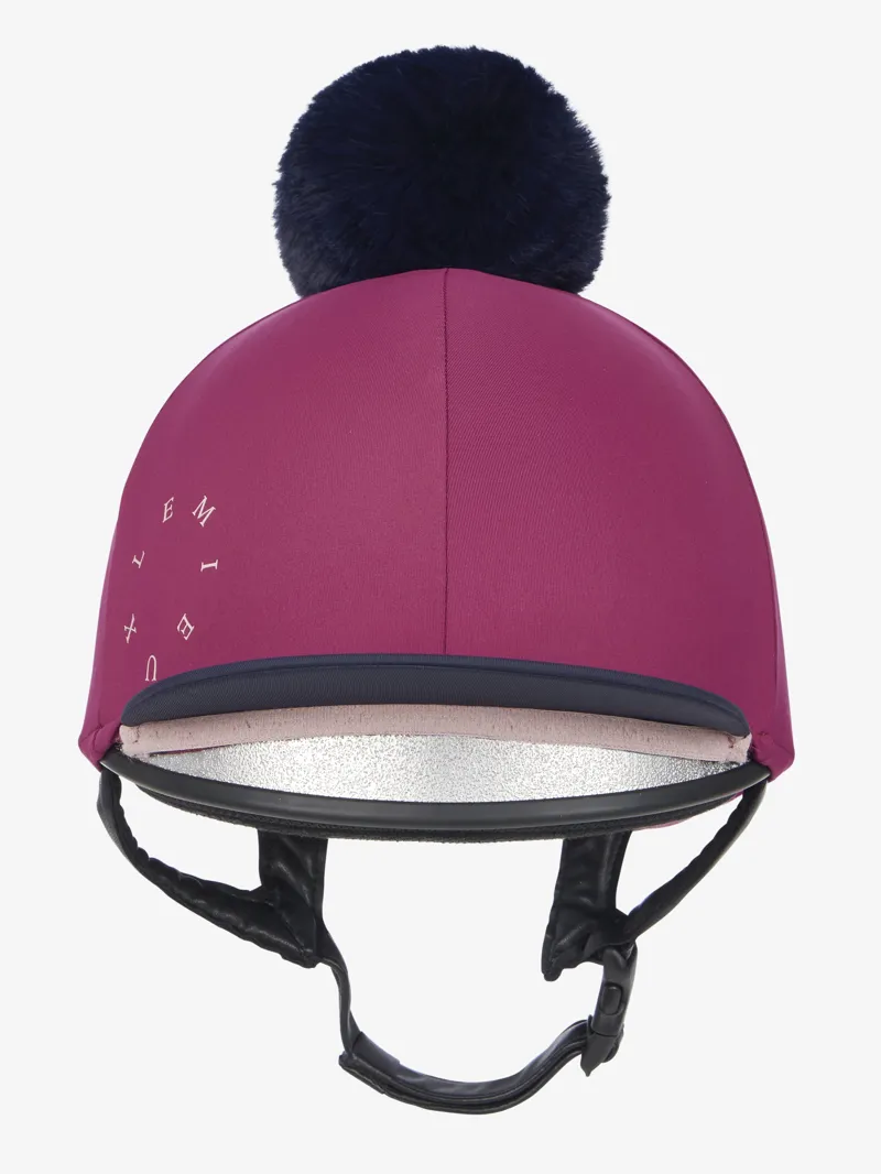 LeMieux Classique Pom Hat Silk - Blackberry-3