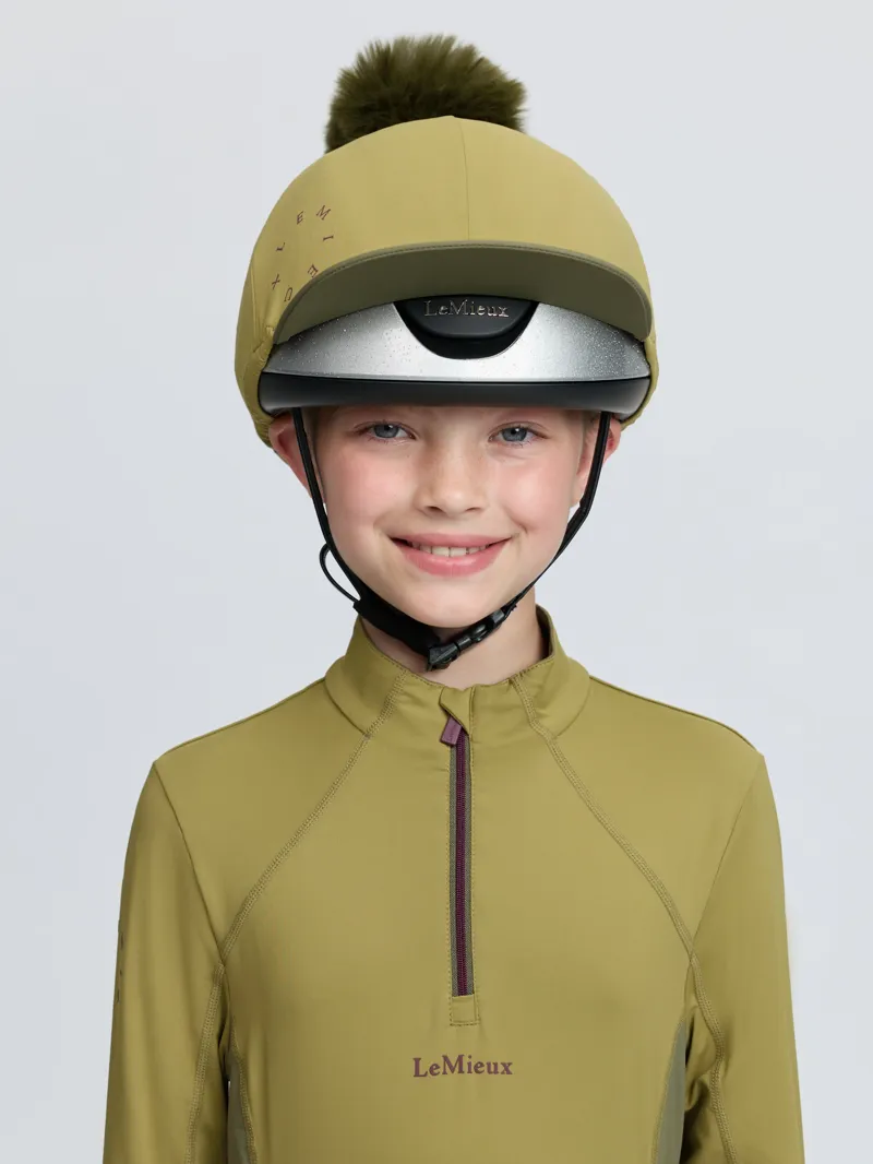 LeMieux Classique Pom Hat Silk - Gooseberry-1