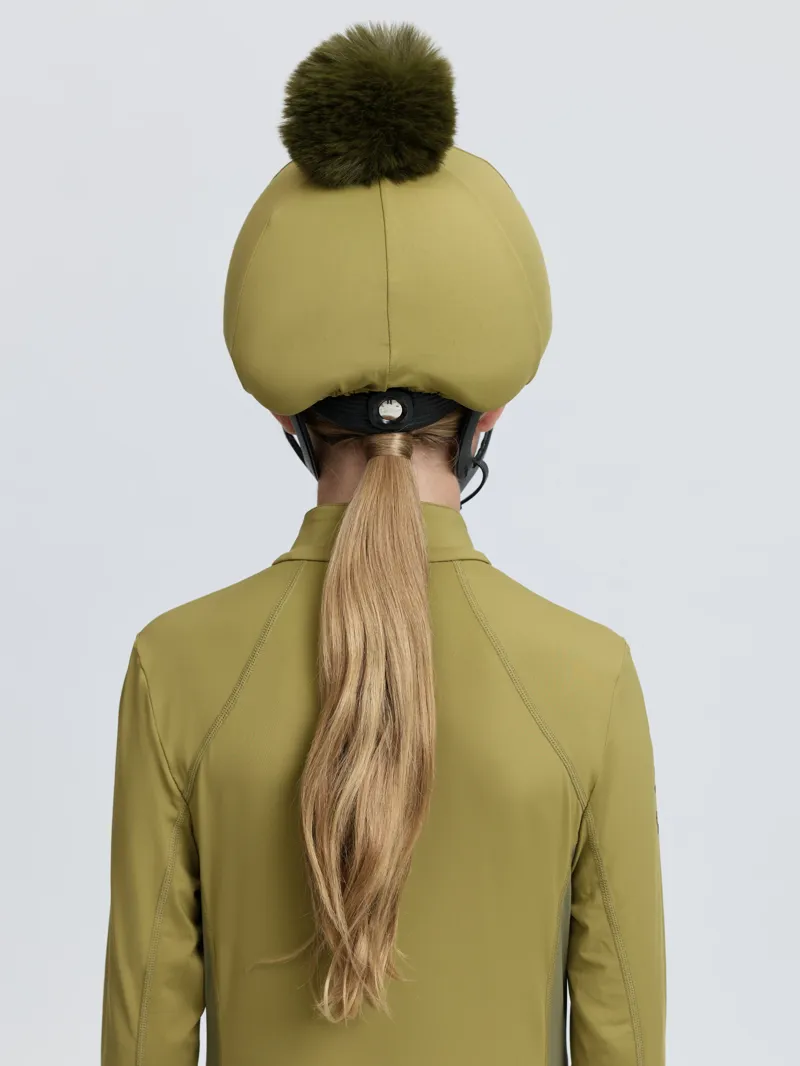 LeMieux Classique Pom Hat Silk - Gooseberry-5