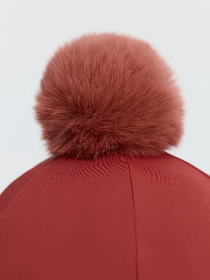 LeMieux Classique Pom Hat Silk - Russet-6