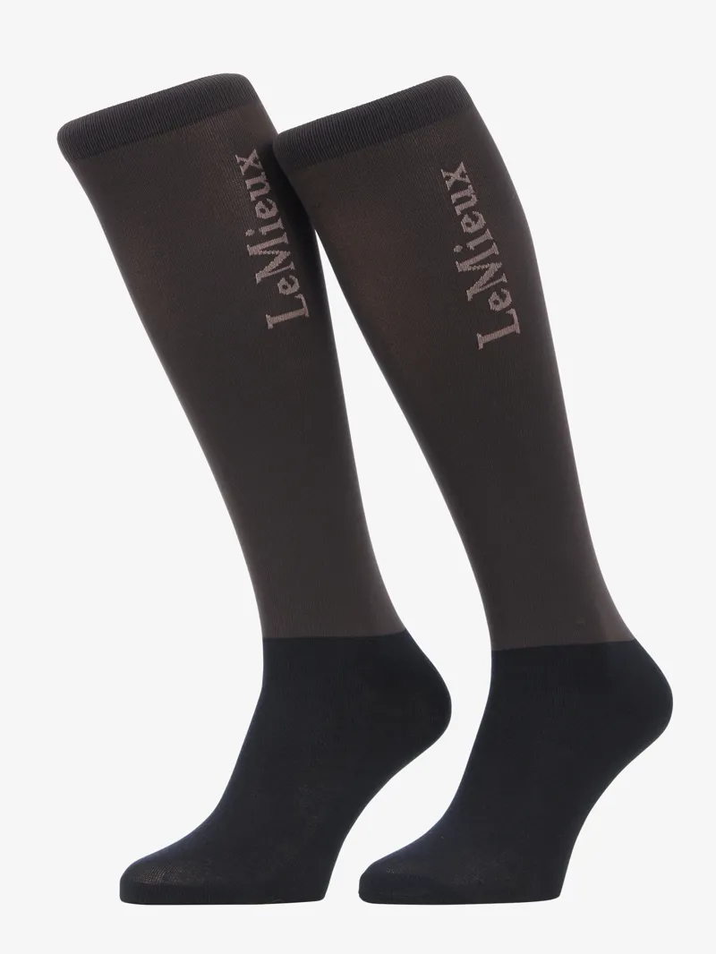 LeMieux Competition Socks 2 Pack - Cocoa