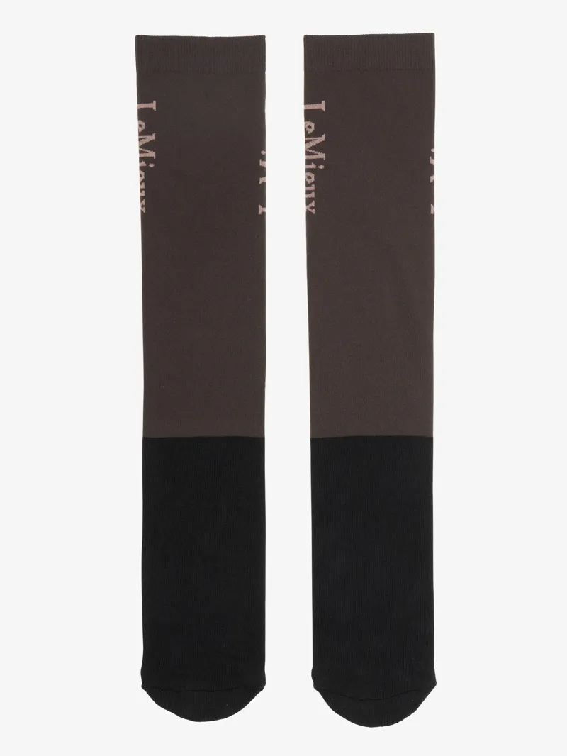 LeMieux Competition Socks 2 Pack - Cocoa-1